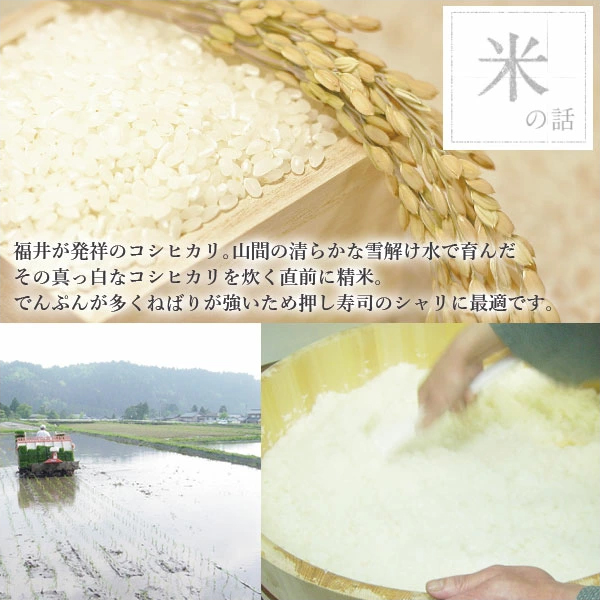 生さば寿司の米